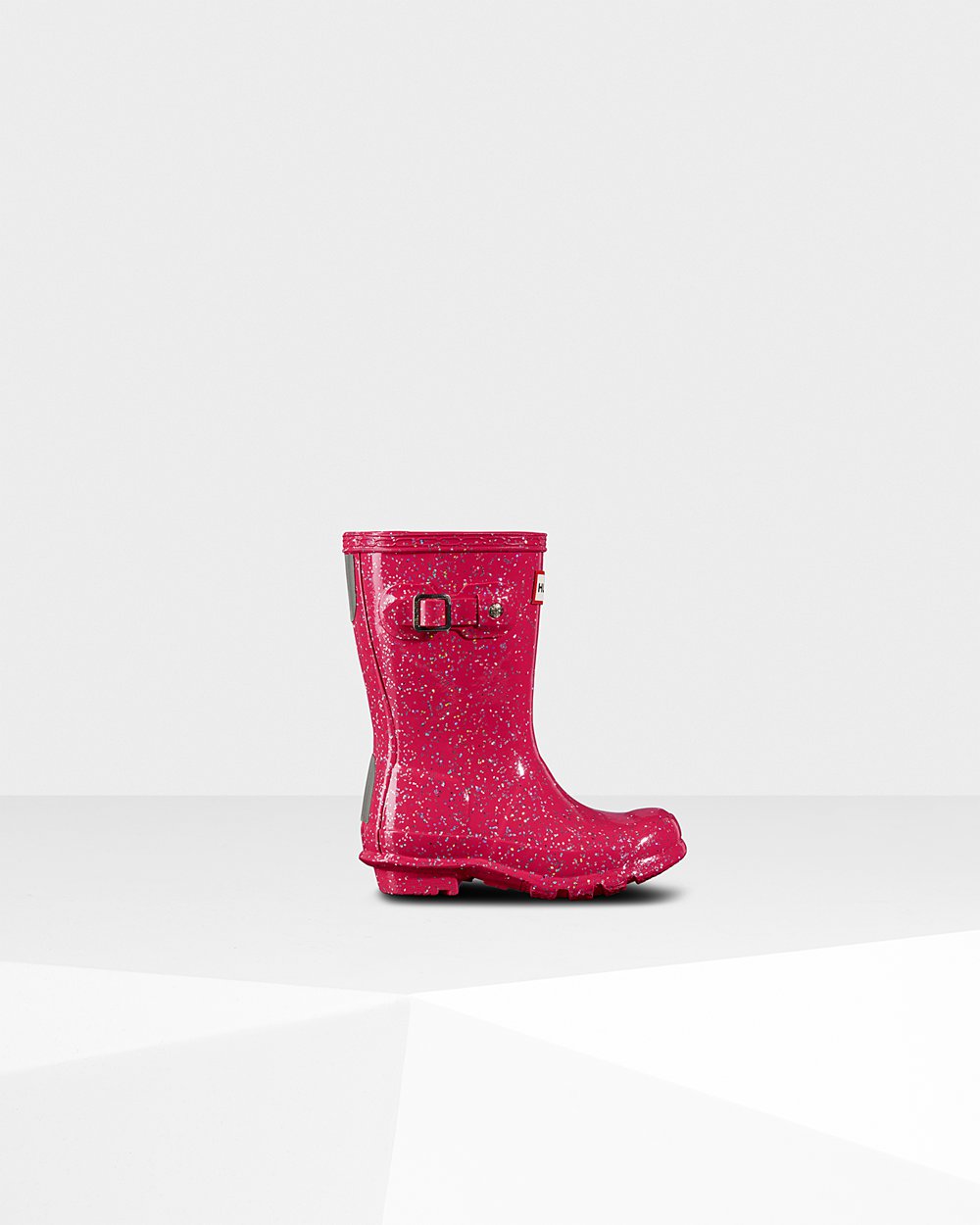 Botas de Lluvia Hunter Niños - Original Little Giant Glitter - Rosas - OBQSFHZ-56